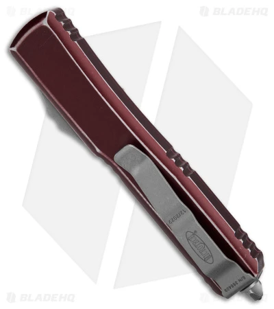 Microtech Ultratech S/E OTF Automatic Knife Distressed Merlot (3.4" Apocalyptic) 5 Microtech Ultratech S/E OTF Automatic Knife Distressed Merlot (3.4" Apocalyptic) - Image 3