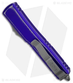 Microtech Ultratech S/E OTF Automatic Knife Distressed Purple (3.4" Apocalyptic) -Microtech Microtech Ultratech SE OTF AK Distressed Purple 3in AP SW BHQ 179168 td side