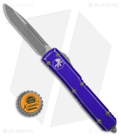 Microtech Ultratech S/E OTF Automatic Knife Distressed Purple (3.4" Apocalyptic) -Microtech Microtech Ultratech SE OTF AK Distressed Purple 3in AP SW BHQ 179168 td size
