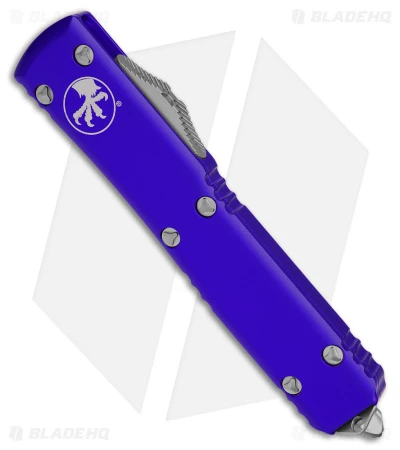 Microtech Ultratech S/E OTF Automatic Knife Purple Aluminum (3.4" Stonewash) 4 Microtech Ultratech S/E OTF Automatic Knife Purple Aluminum (3.4" Stonewash) - Image 2