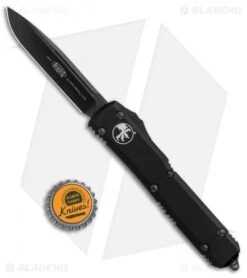Microtech Ultratech OTF S/E Automatic Knife Black (3.4" Black DLC) 121-1DLCT -Microtech Microtech Ultratech SE OTF Auto Black Black DLC 121 1DLCT BHQ 105167 jr bottlecap