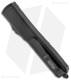 Microtech Ultratech S/E OTF Automatic Knife Tactical Black (3.4" Black Serr) -Microtech Microtech Ultratech SE OTF Auto Black Black Serr BHQ 51727 jr side