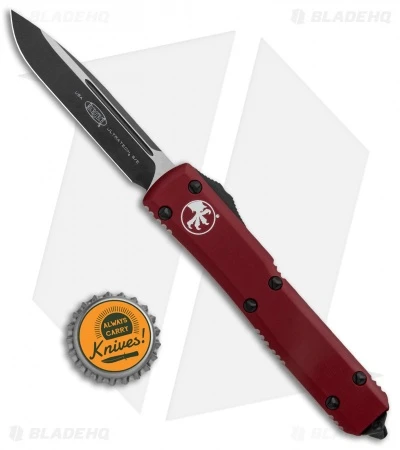 Microtech Ultratech S/E OTF Automatic Knife CC Merlot Red (3.4" Black) 121-1MR 6 Microtech Ultratech S/E OTF Automatic Knife CC Merlot Red (3.4" Black) 121-1MR - Image 4
