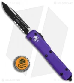 Microtech Ultratech S/E OTF Automatic Knife Purple (3.4" Black Serr) 121-2PU 9 Microtech Ultratech S/E OTF Automatic Knife Purple (3.4" Black Serr) 121-2PU -Microtech Microtech Ultratech SE OTF Auto Purple CC Black Serr BHQ 26359 jr bottlecap