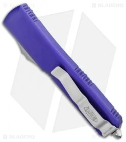 Microtech Ultratech Knife Purple S/E OTF Automatic (3.4" Satin) -Microtech Microtech Ultratech SE OTF Auto Purple Satin 121 4PU BHQ 17282 jr spine