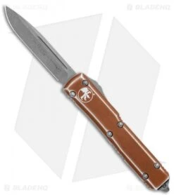 Microtech Ultratech S/E OTF Automatic Tan Distressed (3.4" Stonewash) 121-10DTA