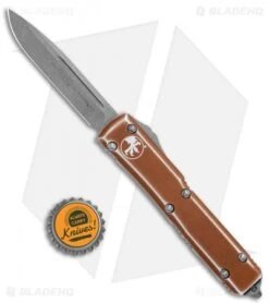 Microtech Ultratech S/E OTF Automatic Tan Distressed (3.4" Stonewash) 121-10DTA -Microtech Microtech Ultratech SE OTF Auto Tan Distressed SW 121 10DTA BHQ 117815 jr bottlecap