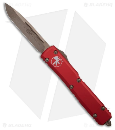 Microtech Ultratech S/E OTF Automatic Knife Red (3.4" Bronze) 121-13RD 3 Microtech Ultratech S/E OTF Automatic Knife Red (3.4" Bronze) 121-13RD