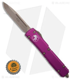 Microtech Ultratech S/E OTF Automatic Knife Violet (3.4" Bronze) 121-13VI -Microtech Microtech Ultratech SE OTF Automatic Knife Violet 3.4in Bronze BHQ 181720 hd size