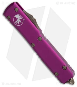 Microtech Ultratech S/E OTF Automatic Knife Violet (3.4" Bronze) 121-13VI -Microtech Microtech Ultratech SE OTF Automatic Knife Violet 3.4in Bronze BHQ 181720 hd spine