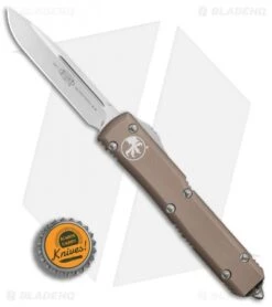 Microtech Ultratech S/E OTF Automatic Knife Tan CC (3.4" Satin) 9 Microtech Ultratech S/E OTF Automatic Knife Tan CC (3.4" Satin) -Microtech Microtech Ultratech SE Tan CC satin BHQ 80663 er bottlecap