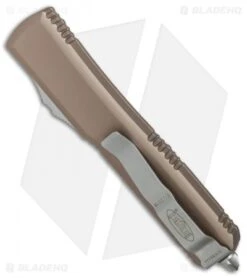 Microtech Ultratech S/E OTF Automatic Knife Tan CC (3.4" Satin) 7 Microtech Ultratech S/E OTF Automatic Knife Tan CC (3.4" Satin) -Microtech Microtech Ultratech SE Tan CC satin BHQ 80663 er side