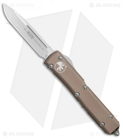 Microtech Ultratech S/E OTF Automatic Knife Tan CC (3.4" Satin) 3 Microtech Ultratech S/E OTF Automatic Knife Tan CC (3.4" Satin)