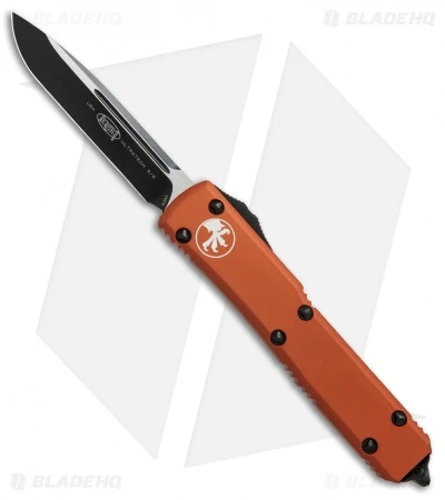 Microtech Ultratech S/E OTF Automatic Knife Orange CC (3.4" Black) 3 Microtech Ultratech S/E OTF Automatic Knife Orange CC (3.4" Black)