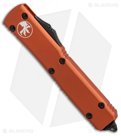 Microtech Ultratech S/E OTF Automatic Knife Orange CC (3.4" Black Serr) 4 Microtech Ultratech S/E OTF Automatic Knife Orange CC (3.4" Black Serr) - Image 2