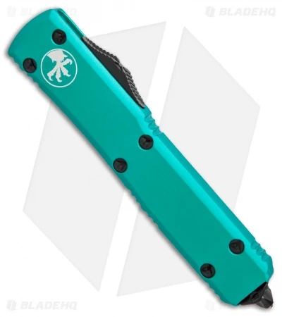 Microtech Ultratech S/E OTF Automatic Knife Turquoise CC (3.4" Black Serr) 4 Microtech Ultratech S/E OTF Automatic Knife Turquoise CC (3.4" Black Serr) - Image 2