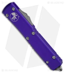 Microtech Ultratech Spartan OTF Automatic Knife Purple (3.4" Stonewash) -Microtech Microtech Ultratech Spartan OTF AK Purple 3in SW BHQ 175689 td spine