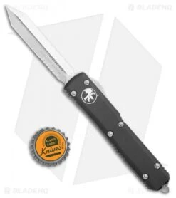 Microtech Ultratech Spartan OTF Automatic Knife (3.4" Stonewash Serr) 9 Microtech Ultratech Spartan OTF Automatic Knife (3.4" Stonewash Serr) -Microtech Microtech Ultratech Spartan OTF Automatic Knife Black CC 3.4in SW PS LS