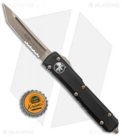 Microtech Ultratech Tanto OTF Automatic Knife Black (3.4" Bronze Serrated) 9 Microtech Ultratech Tanto OTF Automatic Knife Black (3.4" Bronze Serrated) -Microtech Microtech Ultratech TE Black Bronze Part Serr 123 14 BHQ 135895 jr bottlecap