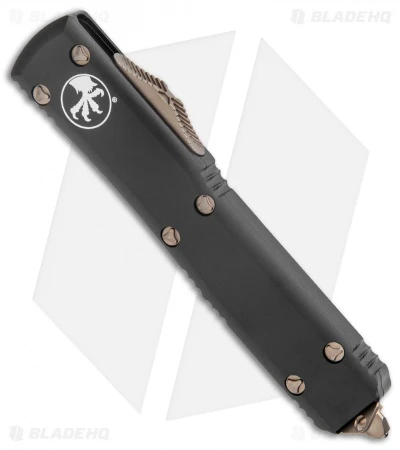 Microtech Ultratech Tanto OTF Automatic Knife Black (3.4" Bronze Serrated) 4 Microtech Ultratech Tanto OTF Automatic Knife Black (3.4" Bronze Serrated) - Image 2