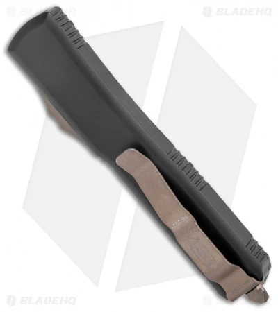Microtech Ultratech Tanto OTF Automatic Knife Black (3.4" Bronze Apoc Serr) 5 Microtech Ultratech Tanto OTF Automatic Knife Black (3.4" Bronze Apoc Serr) - Image 3