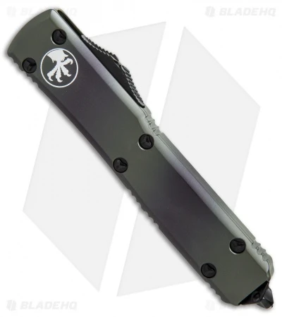 Microtech Ultratech T/E OTF Automatic Knife CC (3.4" Green Camo Serr) 4 Microtech Ultratech T/E OTF Automatic Knife CC (3.4" Green Camo Serr) - Image 2