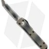 Microtech Ultratech T/E OTF Automatic Knife CC (3.4" Tan Camo Full Serr) 123-3TC -Microtech Microtech Ultratech TE CC tan camo full serr BHQ 52469 er