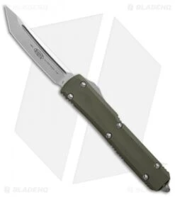 Microtech Ultratech T/E OTF Automatic Knife OD Green G-10 (3.4" Stonewash)