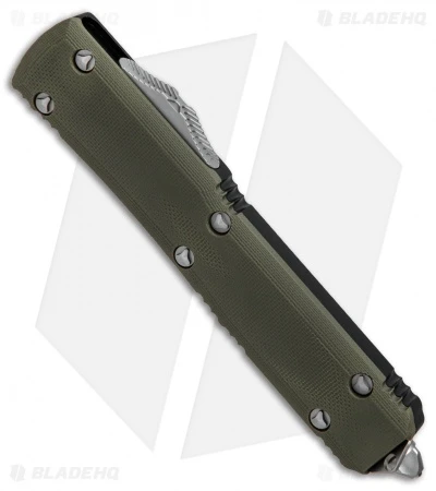 Microtech Ultratech T/E OTF Automatic Knife OD Green G-10 (3.4" Stonewash Serr) 5 Microtech Ultratech T/E OTF Automatic Knife OD Green G-10 (3.4" Stonewash Serr) - Image 3