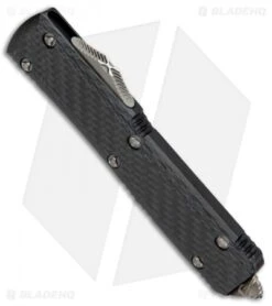 Microtech Ultratech T/E OTF Automatic Knife Black CF (3.4" Bronze Apocalyptic) -Microtech Microtech Ultratech TE OTF Black CF Bronze Apocalyptic 123 13CF BHQ 71980 jr spine