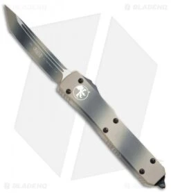 Microtech Ultratech T/E OTF Automatic Knife (3.4" Tan Camo) 123-1TC