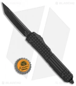 Microtech Signature Series Ultratech Delta Tanto OTF Auto Knife MK2 (3.4" Bla -Microtech Microtech Ultratech Tanto OTF Auto Black MK2 Black 123 1MK2 BHQ 113053 jr bottlecap