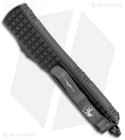 Microtech Signature Series Ultratech Delta Tanto OTF Auto Knife MK2 (3.4" Bla -Microtech Microtech Ultratech Tanto OTF Auto Black MK2 Black 123 1MK2 BHQ 113053 jr side