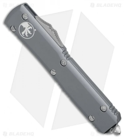 Microtech Ultratech Tanto OTF Automatic Knife Gray (3.4" Stonewash) 123-10GY 5 Microtech Ultratech Tanto OTF Automatic Knife Gray (3.4" Stonewash) 123-10GY - Image 3