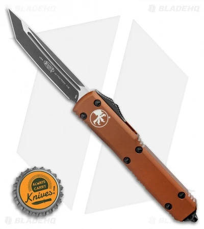 Microtech Ultratech Tanto T/E OTF Automatic Knife Tan CC (3.4" Black) 123-1TA 6 Microtech Ultratech Tanto T/E OTF Automatic Knife Tan CC (3.4" Black) 123-1TA - Image 4