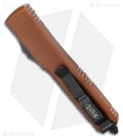 Microtech Ultratech Tanto T/E OTF Automatic Knife Tan CC (3.4" Black) 123-1TA 5 Microtech Ultratech Tanto T/E OTF Automatic Knife Tan CC (3.4" Black) 123-1TA - Image 3