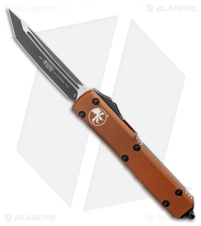 Microtech Ultratech Tanto T/E OTF Automatic Knife Tan CC (3.4" Black) 123-1TA 3 Microtech Ultratech Tanto T/E OTF Automatic Knife Tan CC (3.4" Black) 123-1TA