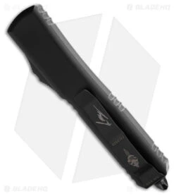Microtech Ultratech Warhound Sig Series OTF Auto Knife Black Alum (3.4" 2-Tone) -Microtech Microtech Ultratech Warhound Sig Series OTF Auto Knife Black Alum 3in Black BHQ 181924 td side