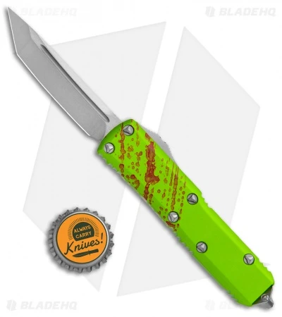 Microtech Zombie Tech UTX-85 T/E OTF Automatic Knife (3.125" Stonewash) 233-10 Z 6 Microtech Zombie Tech UTX-85 T/E OTF Automatic Knife (3.125" Stonewash) 233-10 Z - Image 4