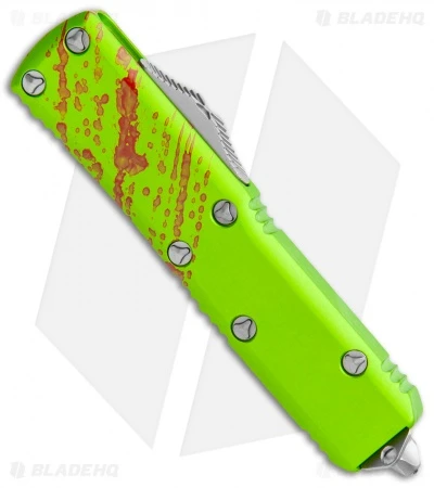 Microtech Zombie Tech UTX-85 T/E OTF Automatic Knife (3.125" Stonewash) 233-10 Z 4 Microtech Zombie Tech UTX-85 T/E OTF Automatic Knife (3.125" Stonewash) 233-10 Z - Image 2