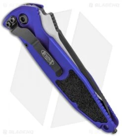 Microtech Socom Elite T/E Automatic Knife Purple (4" Two-Tone) 161A-1PU -Microtech Microtech socom Elite TE Auto Purple TT 161A 1PU BHQ 99306 jr side