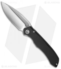 Marfione Custom Anax Integral Frame Lock Knife Black Aluminum (3.75" Mirror)
