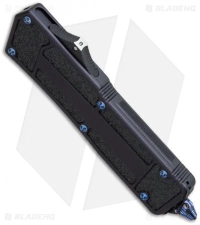 Microtech Marfione Custom Scarab Tanto OTF Knife Blued Ti (3.5" DLC SW) 4 Microtech Marfione Custom Scarab Tanto OTF Knife Blued Ti (3.5" DLC SW) - Image 2