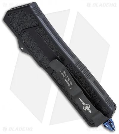 Microtech Marfione Custom Scarab Tanto OTF Knife Blued Ti (3.5" DLC SW) 5 Microtech Marfione Custom Scarab Tanto OTF Knife Blued Ti (3.5" DLC SW) - Image 3