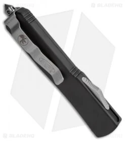 Microtech Ultratech Tanto OTF Knife Carbon Fiber (3.4" Satin) 123-4CF -Microtech microtech 121 4 cf side cm