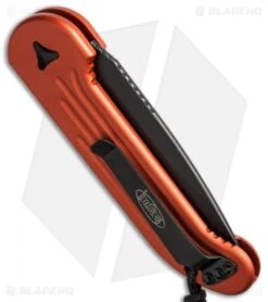 Microtech LUDT Automatic Knife Orange (3.4" Black Serr) 135-2OR -Microtech microtech 135 1 or side cm
