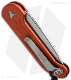 Microtech LUDT Automatic Knife Orange (3.4" Stonewash) 135-10OR 7 Microtech LUDT Automatic Knife Orange (3.4" Stonewash) 135-10OR -Microtech microtech 135 10or side cm 1