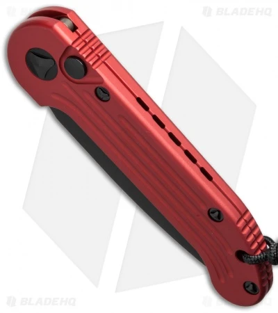 Microtech LUDT Automatic Knife Red (3.4" Black Serr) 135-2RD 4 Microtech LUDT Automatic Knife Red (3.4" Black Serr) 135-2RD - Image 2