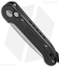 Microtech LUDT Automatic Knife Black (3.4" Satin Serr) 135-5 -Microtech microtech 135 4 bottom cm