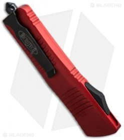 Microtech Combat Troodon S/E OTF Automatic Knife Red (3.8" Black) 143-1RD -Microtech microtech 143 1rd side cm